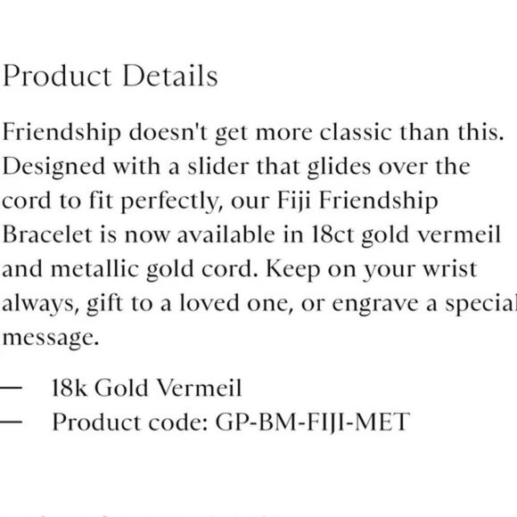 EUC Monica Vinader Fiji Friendship Gold Vermeil Bracelet – Iconic Everyday Luxe - Picture 10 of 10